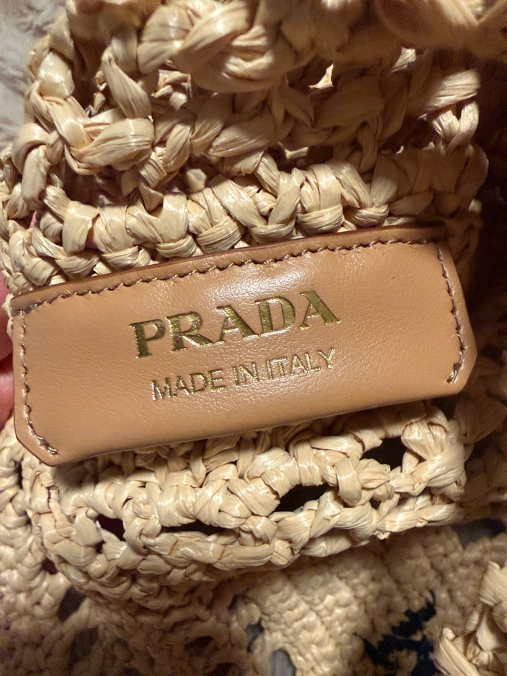Prada Beige Crochet Milano Tote - Picture 4 of 4